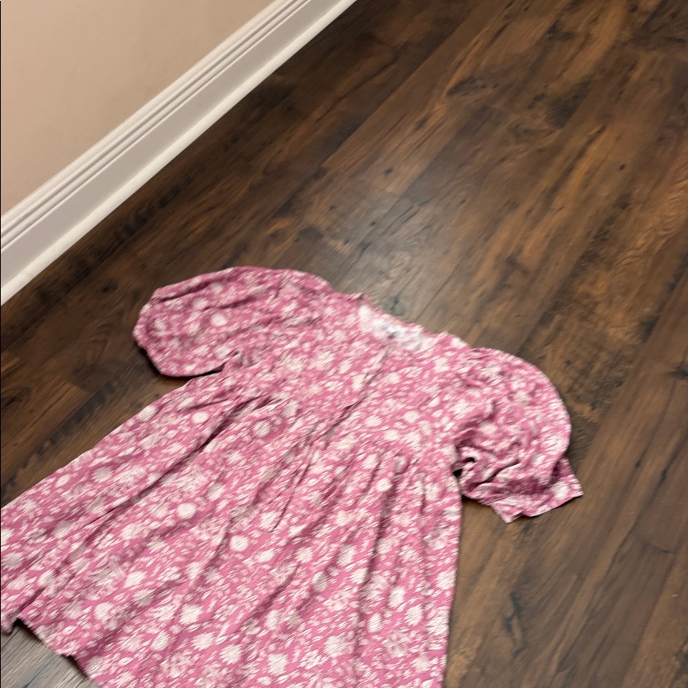 NWOT Elegant Floral Long Sleeve Dress in Pink - Picture 2 of 12